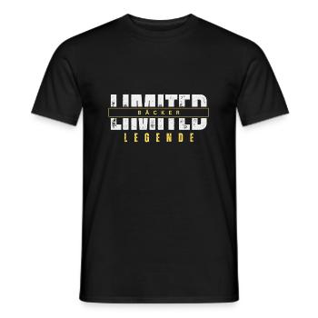 Limited Baker Legend. - Men's T-Shirt - black - Front - AI Model Male 178 light (178cm)