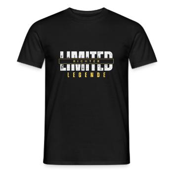 Limited Judge Legend. - Men's T-Shirt - black - Front - AI Model Male 178 light (178cm)