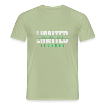 Limited Tailor Legend. - Men's T-Shirt - sage - Front - AI Model Male 178 light (178cm)