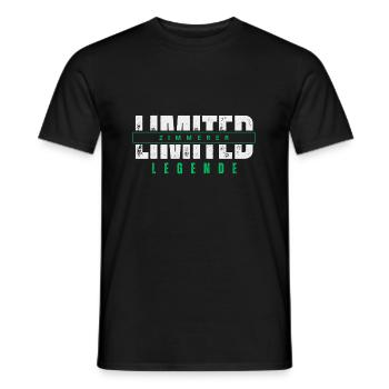 Légende de charpentier limitée. - T-shirt homme - noir - Devant - AI Model Male 178 light (178cm)
