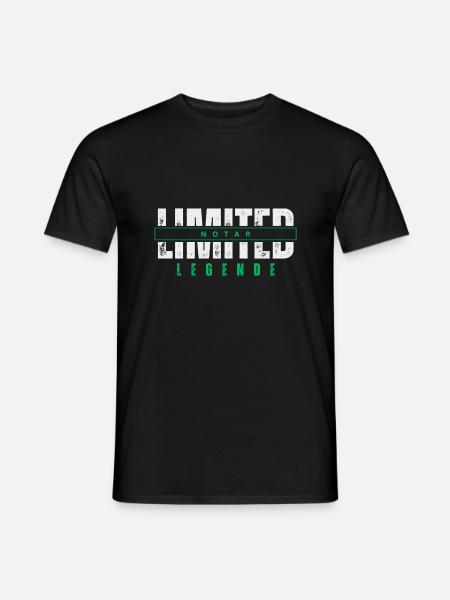 Limited Notar Legende. - Männer T-Shirt - Schwarz