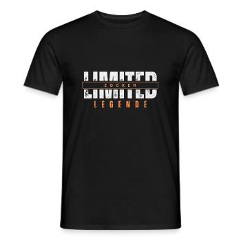 Limited Gambler Legend. - Men's T-Shirt - black - Front - AI Model Male 178 light (178cm)