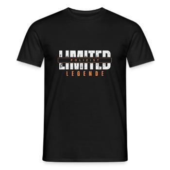 Limited Policeman Legend. - Men's T-Shirt - black - Front - AI Model Male 178 light (178cm)