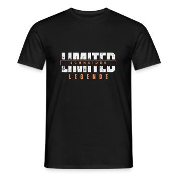 Limited Tailor Legend. - Men's T-Shirt - black - Front - AI Model Male 178 light (178cm)