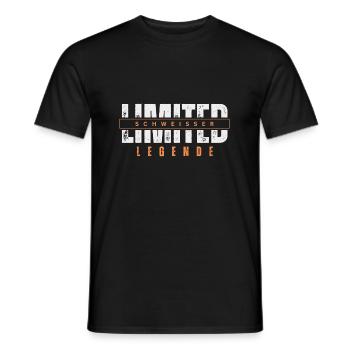 Limited Welder Legend. - Men's T-Shirt - black - Front - AI Model Male 178 light (178cm)