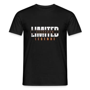 Limited Astronomer Legend. - Men's T-Shirt - black - Front - AI Model Male 178 light (178cm)