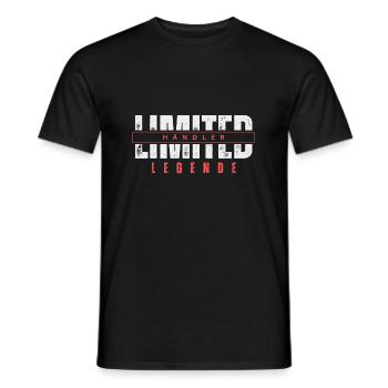 Légende de commerçant limitée. - T-shirt homme - noir - Devant - AI Model Male 178 light (178cm)