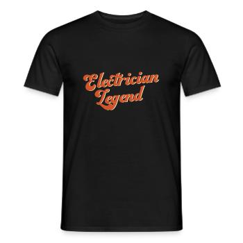 Électricien Légende Artisan Voltage Worker - T-shirt homme - noir - Devant - AI Model Male 178 light (178cm)
