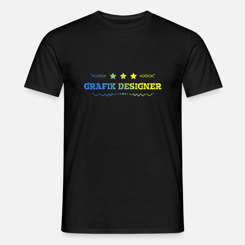 Grafik Designer Beruf - Männer T-Shirt - Schwarz