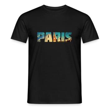 Frankreich Paris Franzose Französisch - Männer T-Shirt - Schwarz - Vorne - AI Model Male 178 light (178cm)