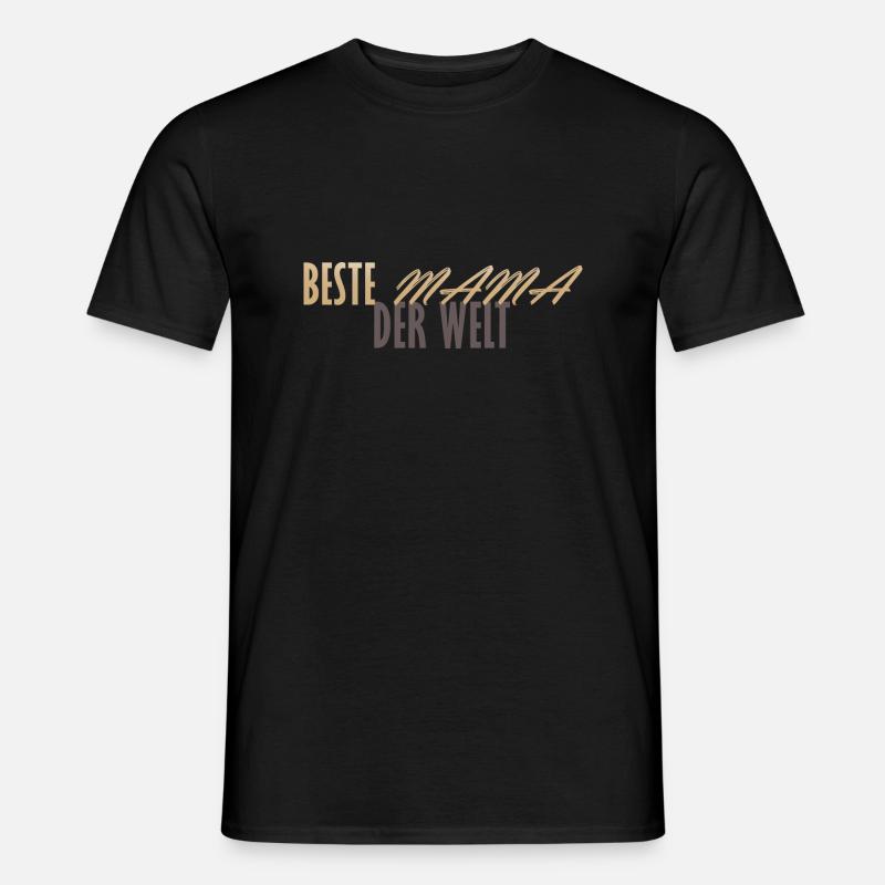 Beste Mama Der Welt - Männer T-Shirt - Schwarz