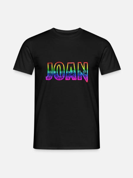 joan rs regenbogen - Männer T-Shirt - Schwarz