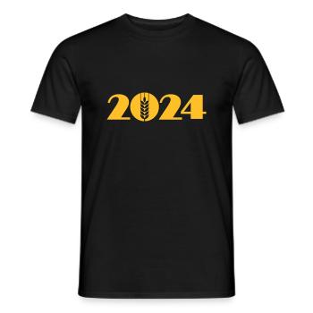 Weizen, Ernte, Landwirt 2024 - Männer T-Shirt - Schwarz - Vorne - AI Model Male 178 light (178cm)
