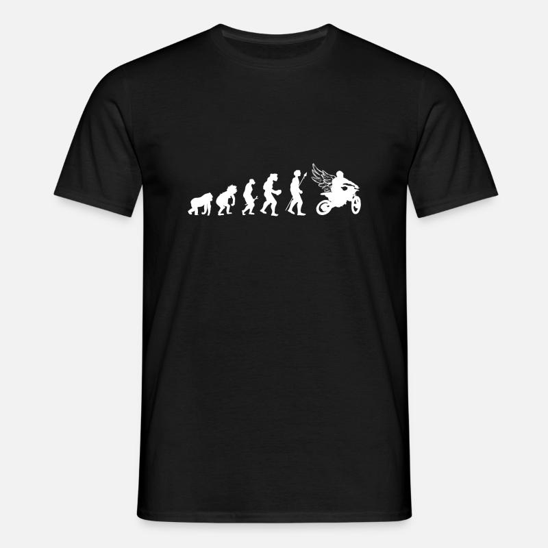 biker evolution - Men's T-Shirt - black