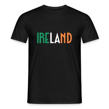 Irlande - T-shirt homme - noir - Devant - AI Model Male 178 light (178cm)