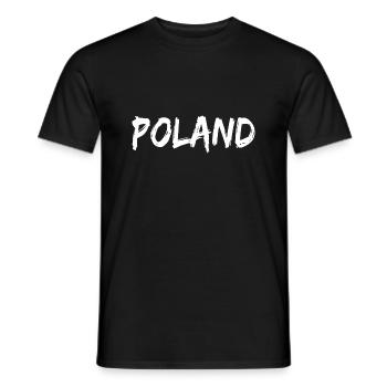 Polen Land - Männer T-Shirt - Schwarz - Vorne - AI Model Male 178 light (178cm)
