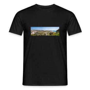 Landschaftsansicht der Burg von Kefalos Insel Kos - Männer T-Shirt - Schwarz - Vorne - AI Model Male 178 light (178cm)