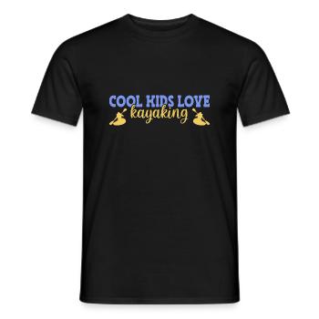 Kayak Kayaking - T-shirt homme - noir - Devant - AI Model Male 178 light (178cm)