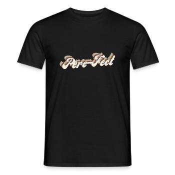 père-fect vintage - T-shirt homme - noir - Devant - AI Model Male 178 light (178cm)