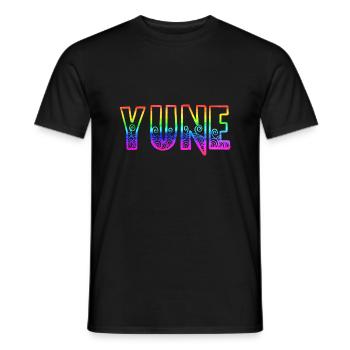 Yune RS Arc-en-ciel - T-shirt homme - noir - Devant - AI Model Male 178 light (178cm)