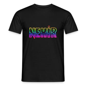 Nehir RS Arc-en-ciel - T-shirt homme - noir - Devant - AI Model Male 178 light (178cm)