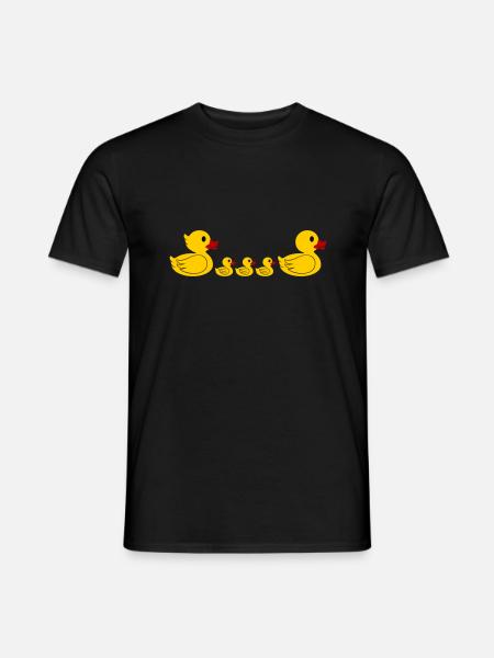 Duck Family 2 - Men's T-Shirt - black