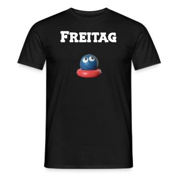 Freitag - Männer T-Shirt - Schwarz - Vorne - AI Model Male 178 light (178cm)