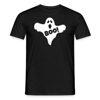 Ghost Boo - Men's T-Shirt - black - Front - AI Model Male 178 light (178cm)