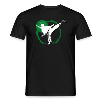 Karate Verein Merchandise - Männer T-Shirt - Schwarz - Vorne - AI Model Male 178 light (178cm)
