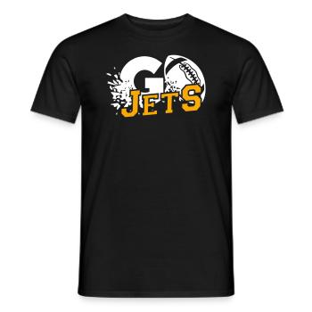 Go Jets - Männer T-Shirt - Schwarz - Vorne - AI Model Male 178 light (178cm)