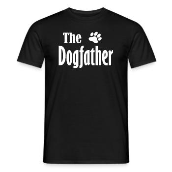 The Dogfather Lustiges Vatertag Geschenk Hunde Dad - Männer T-Shirt - Schwarz - Vorne - AI Model Male 178 light (178cm)