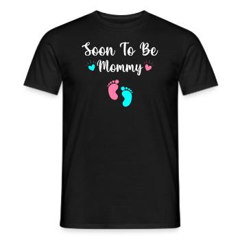 Bald Mama werden - Männer T-Shirt - Schwarz - Vorne - AI Model Male 178 light (178cm)