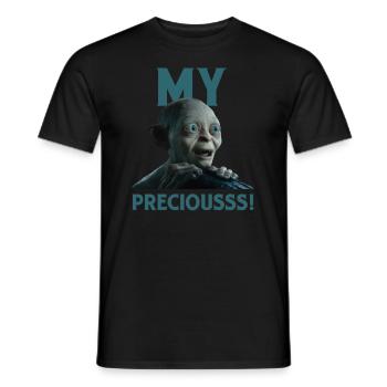 Le Hobbit Dessin Amusant De Gollum Mon Précieux - T-shirt homme - noir - Devant - AI Model Male 178 light (178cm)