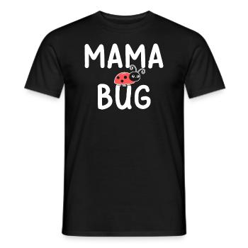 Mama Bug Ladybug Mom Funny - Men's T-Shirt - black - Front - AI Model Male 178 light (178cm)