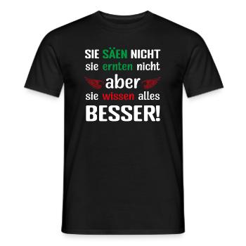 Farmer Sayings Farmers Demo Demonstration Protest - Men's T-Shirt - black - Front - AI Model Male 178 light (178cm)