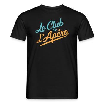 Le Club de l'Apéro - T-shirt homme - noir - Devant - AI Model Male 178 light (178cm)