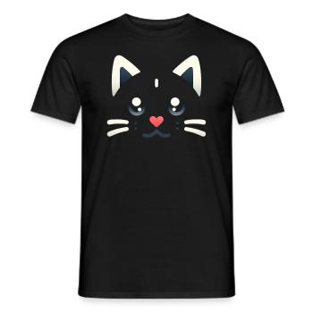 Kawaii Kittens, Pets - Men's T-Shirt - black - Front - AI Model Male 178 light (178cm)