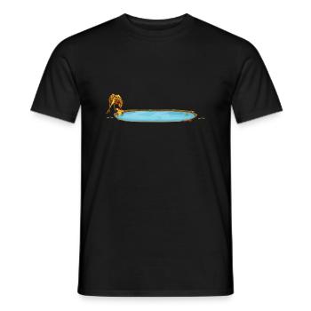 Safari Zoo Animal Safari Zoo - T-shirt homme - noir - Devant - AI Model Male 178 light (178cm)