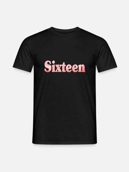 16e anniversaire seize cadeau - T-shirt homme - noir