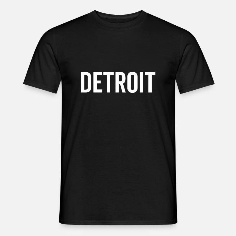 Detroit - Männer T-Shirt - Schwarz