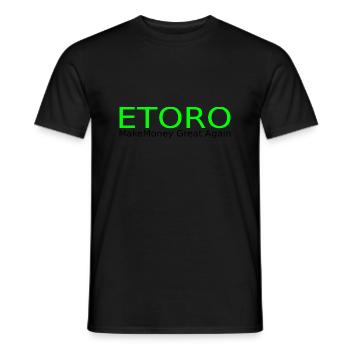etoro - Männer T-Shirt - Schwarz - Vorne - AI Model Male 178 light (178cm)
