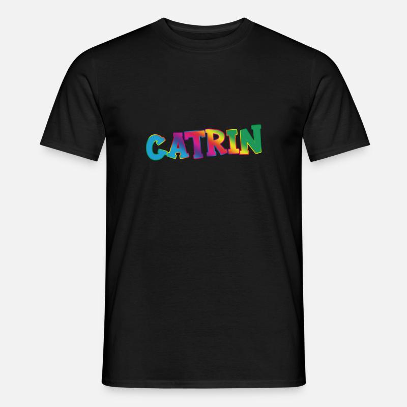 Catrin - Männer T-Shirt - Schwarz