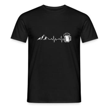Mountainbiker Fahrrad Radsport - Männer T-Shirt - Schwarz - Vorne - AI Model Male 178 light (178cm)