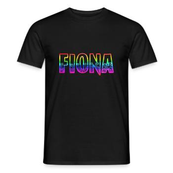 fiona rs arc-en-ciel - T-shirt homme - noir - Devant - AI Model Male 178 light (178cm)