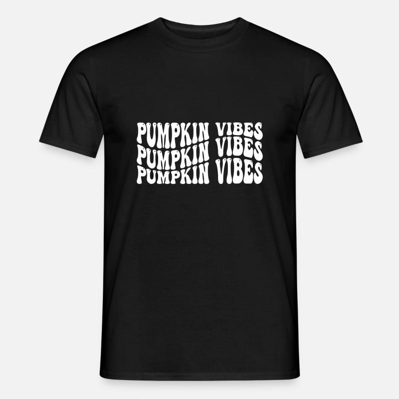 Pumpkin Vibes - Männer T-Shirt - Schwarz