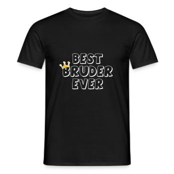 Best Brother Ever 1 - Men's T-Shirt - black - Front - AI Model Male 178 light (178cm)