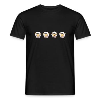 Schafoozius - Männer T-Shirt - Schwarz - Vorne - AI Model Male 178 light (178cm)