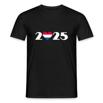 J’aime Pays-Bas 2025, vacances aux Pays-Bas 2025 - T-shirt homme - noir - Devant - AI Model Male 178 light (178cm)