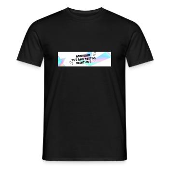 Braking is not good for the tyres - Men's T-Shirt - black - Front - AI Model Male 178 light (178cm)
