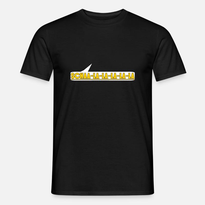 Schalala - Männer T-Shirt - Schwarz